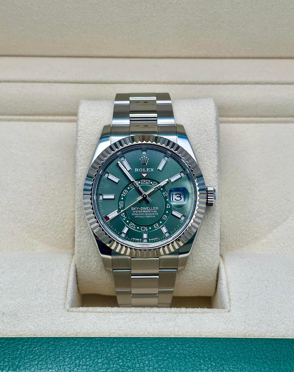 2022 Rolex Sky-Dweller Green Dial Reference #336934